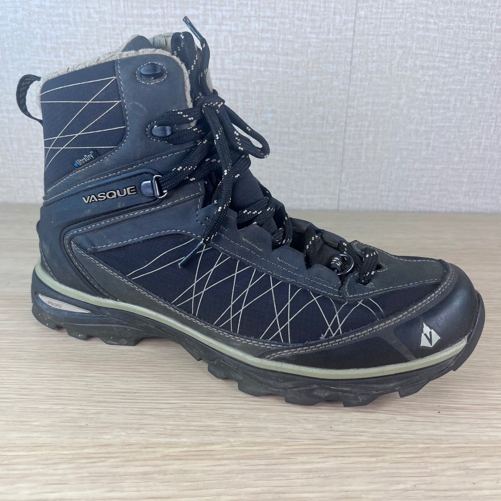 Vasque UltraDry Waterproof Hiking Boots Mens 9.5 Trail Trek Outdoor Black